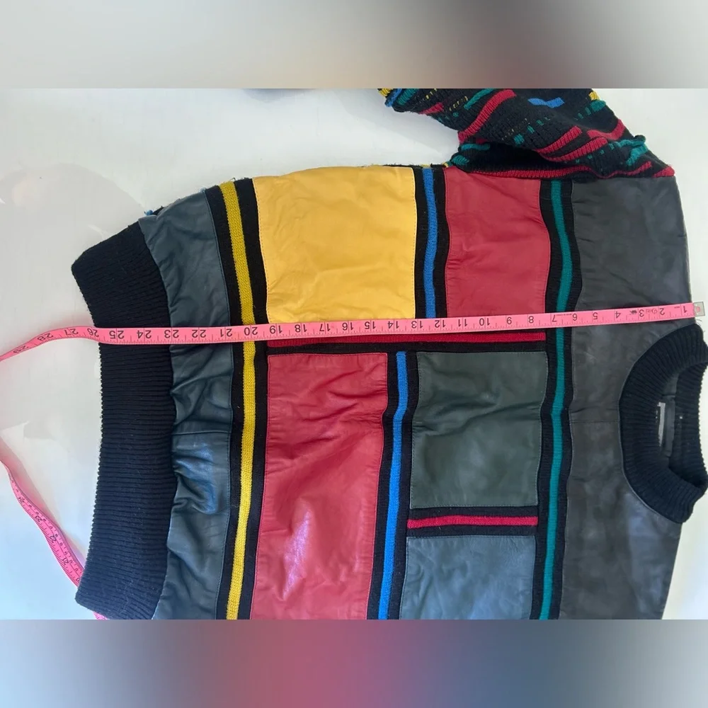 Vintage 90s Saxony Hip Hop Multicolor Crewneck Sweater No SIZE Tag